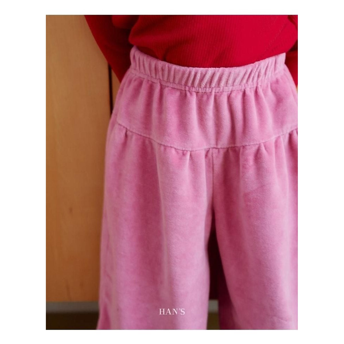 Hans トッポッ ベロアパンツ