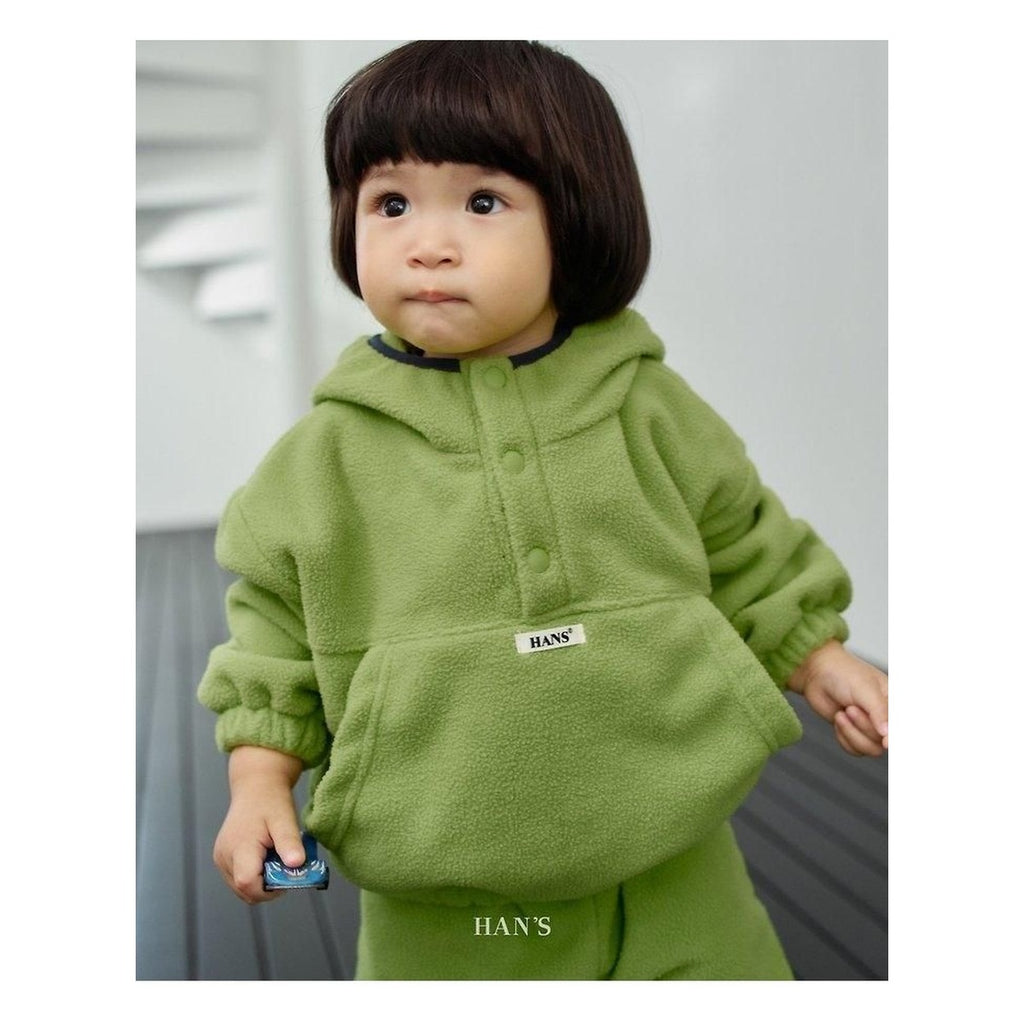 Hans フリースポケットジップアップ