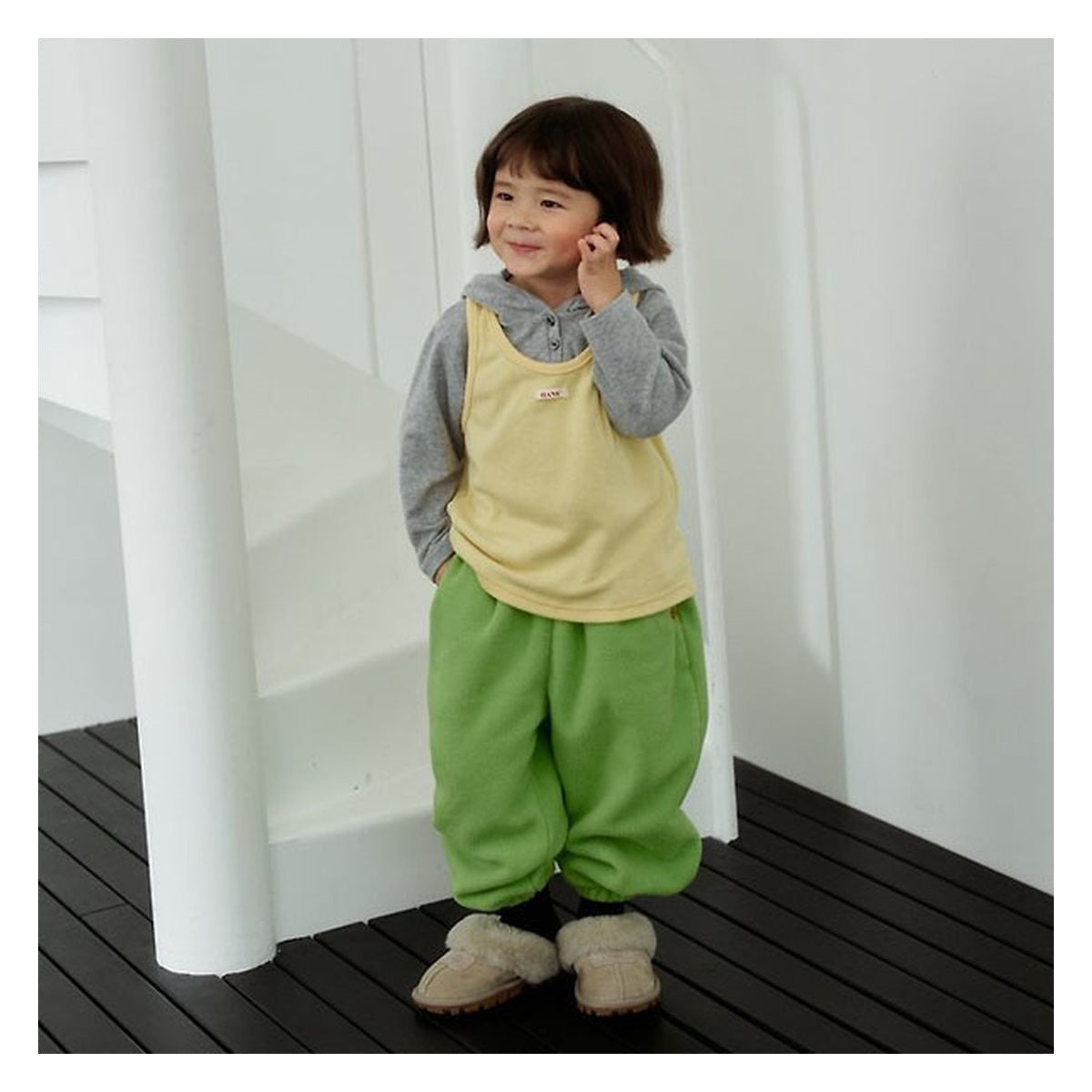 Hans ふかふかフリースパンツ