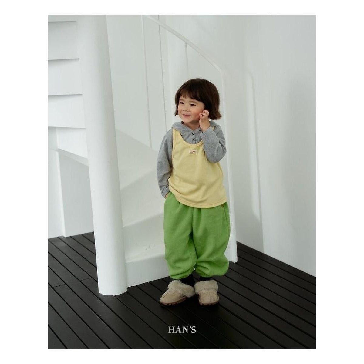 Hans ふかふかフリースパンツ