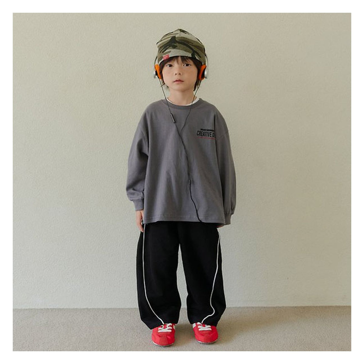 hikiki ラインワイドパンツ