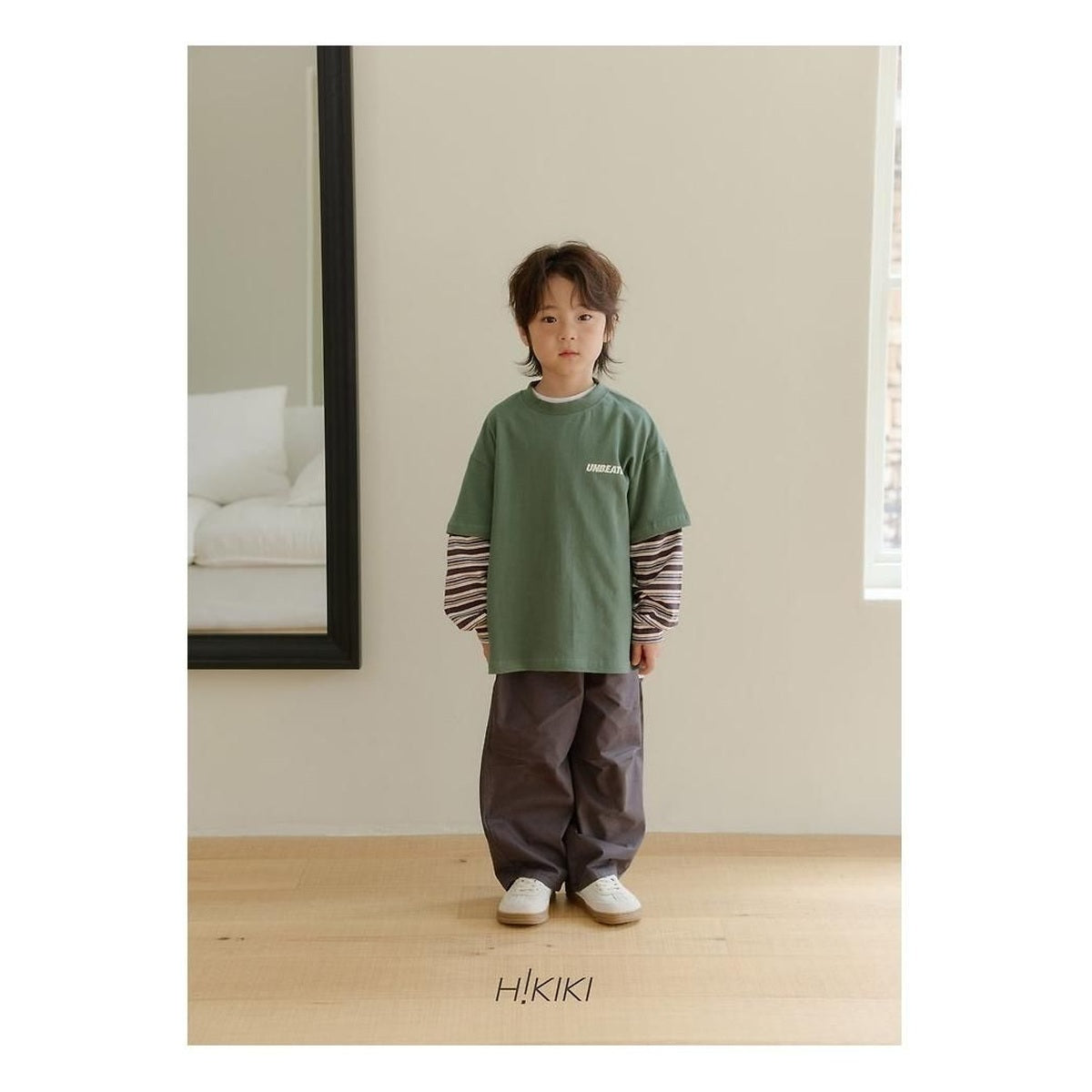hikiki コットンバレルパンツ