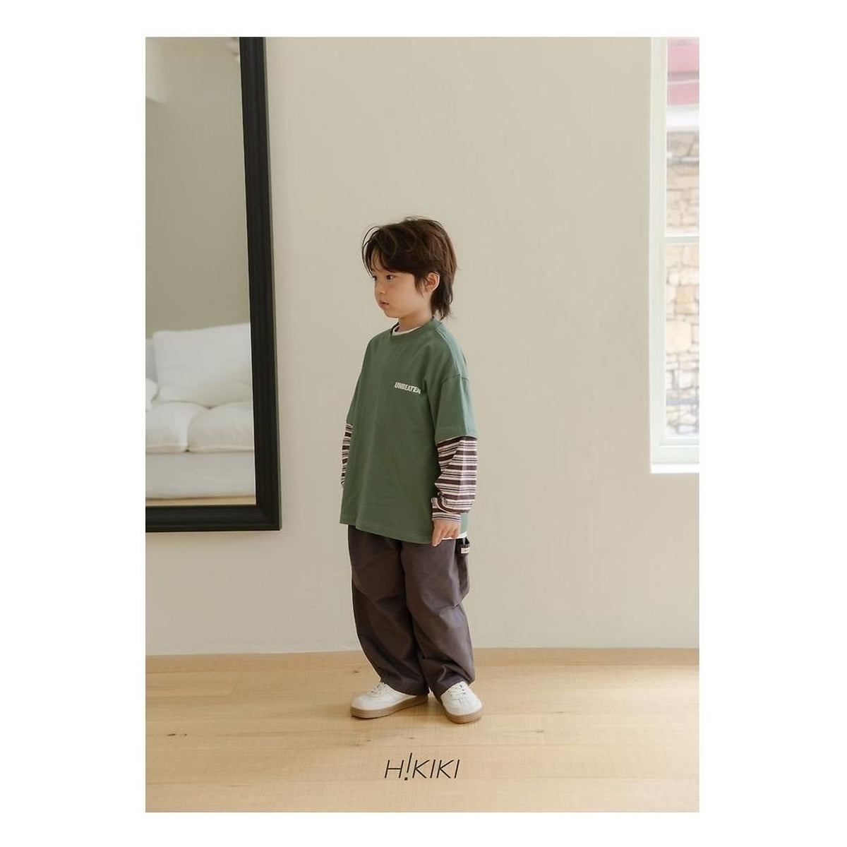 hikiki コットンバレルパンツ