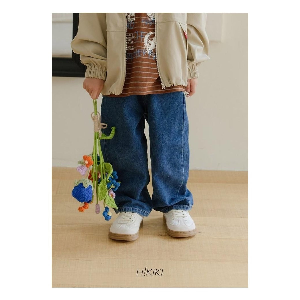 hikiki バギーデニムパンツ