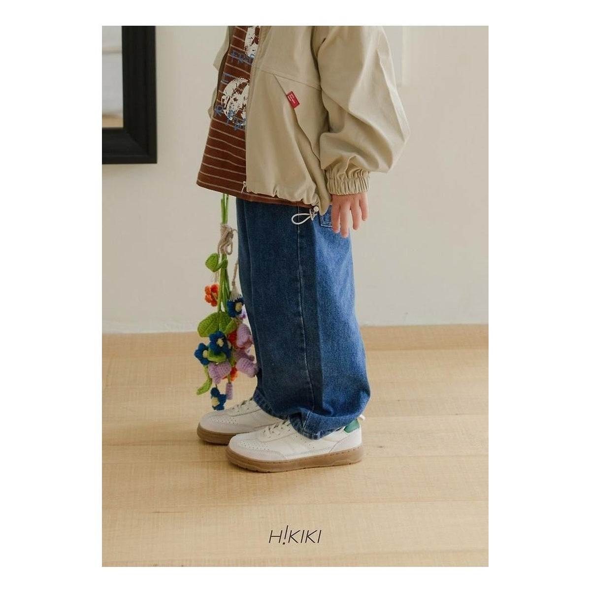 hikiki バギーデニムパンツ