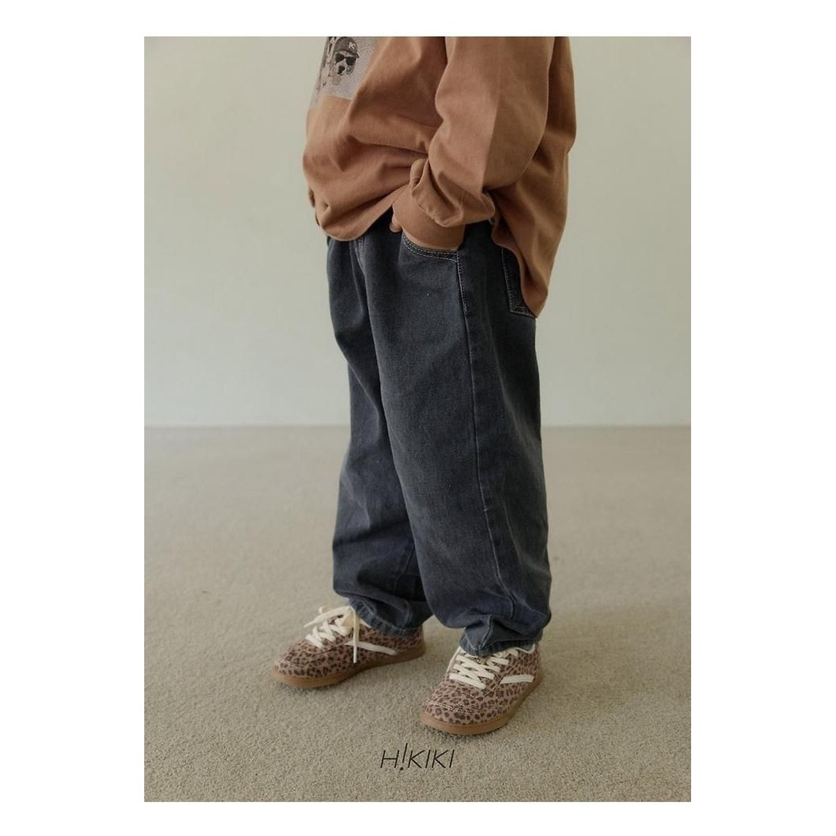 hikiki バギーデニムパンツ