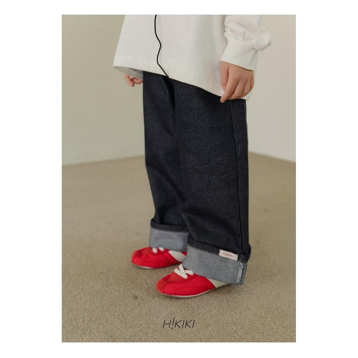 hikiki ターンアップデニムパンツ