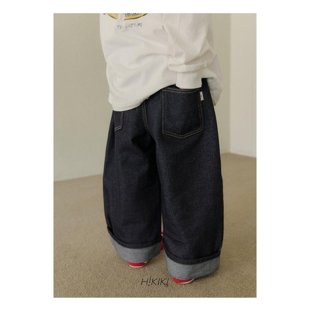 hikiki ターンアップデニムパンツ