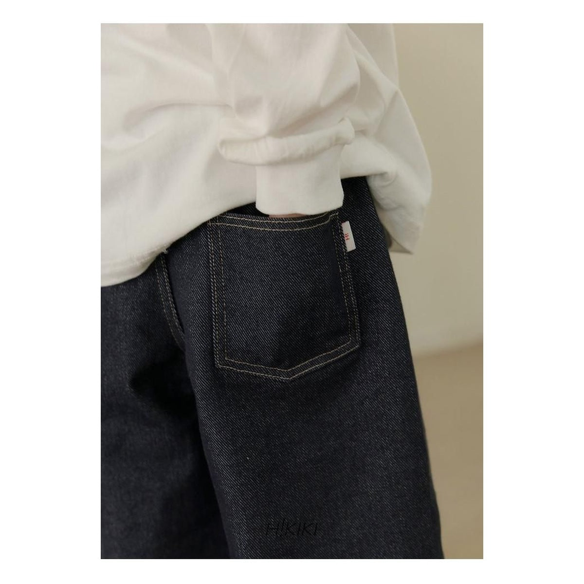 hikiki ターンアップデニムパンツ