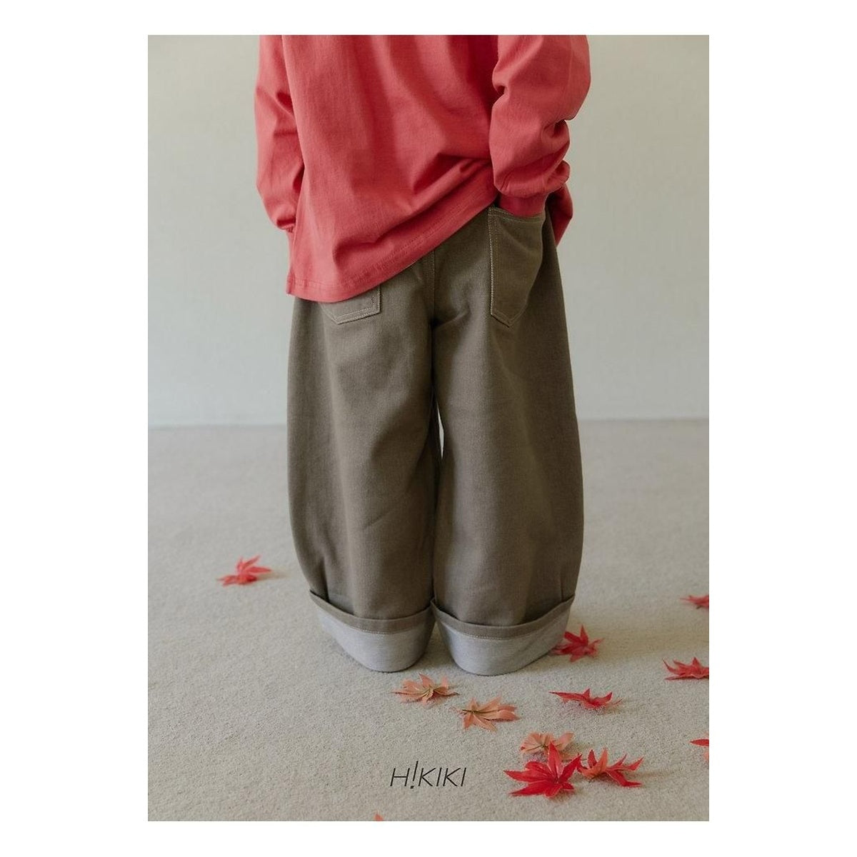hikiki ターンアップデニムパンツ