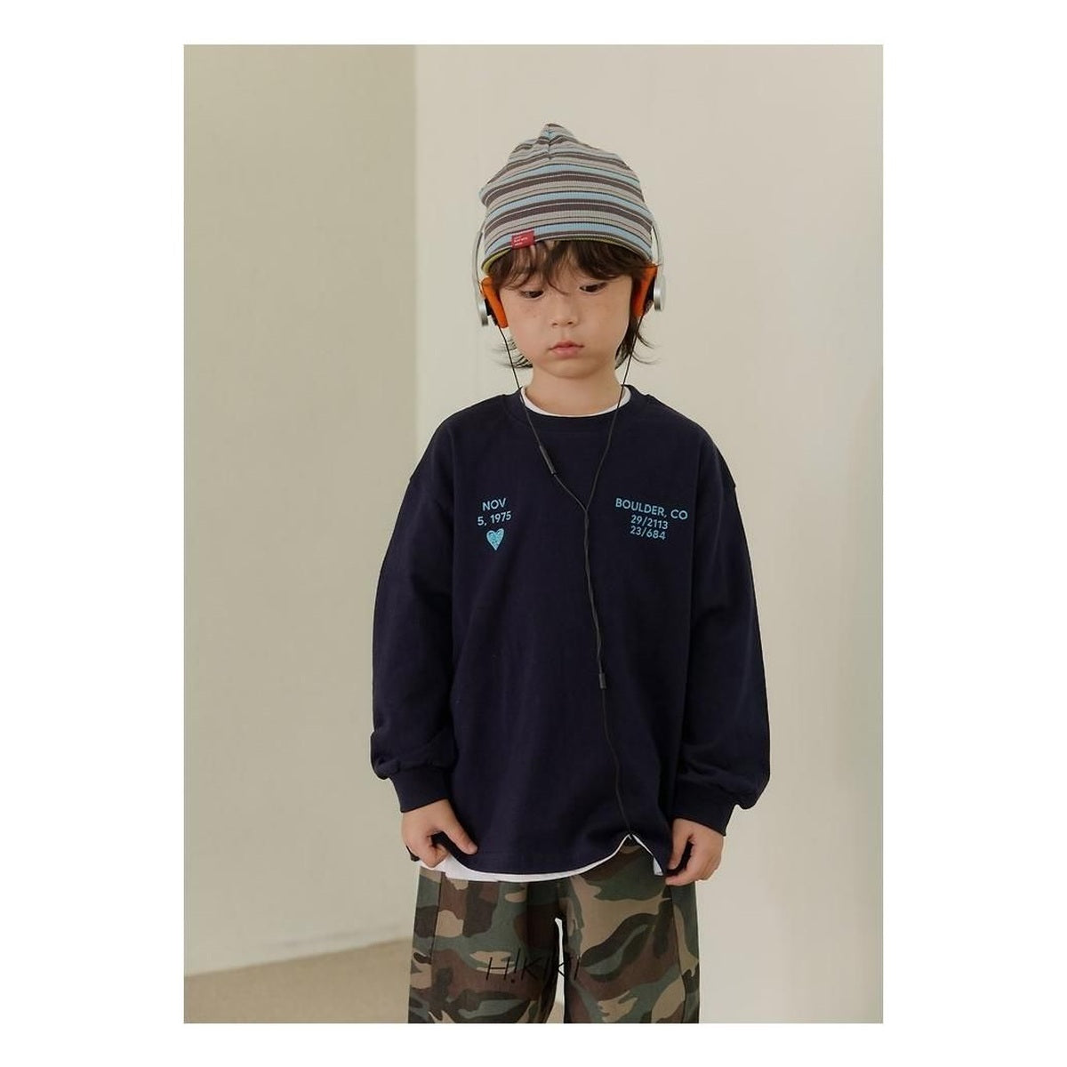 hikiki ハート柄Tシャツ