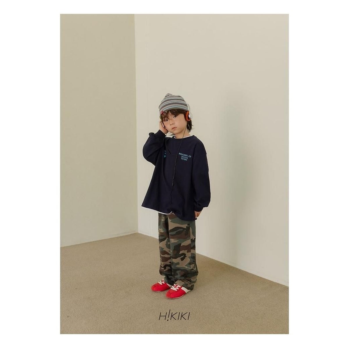 hikiki ハート柄Tシャツ
