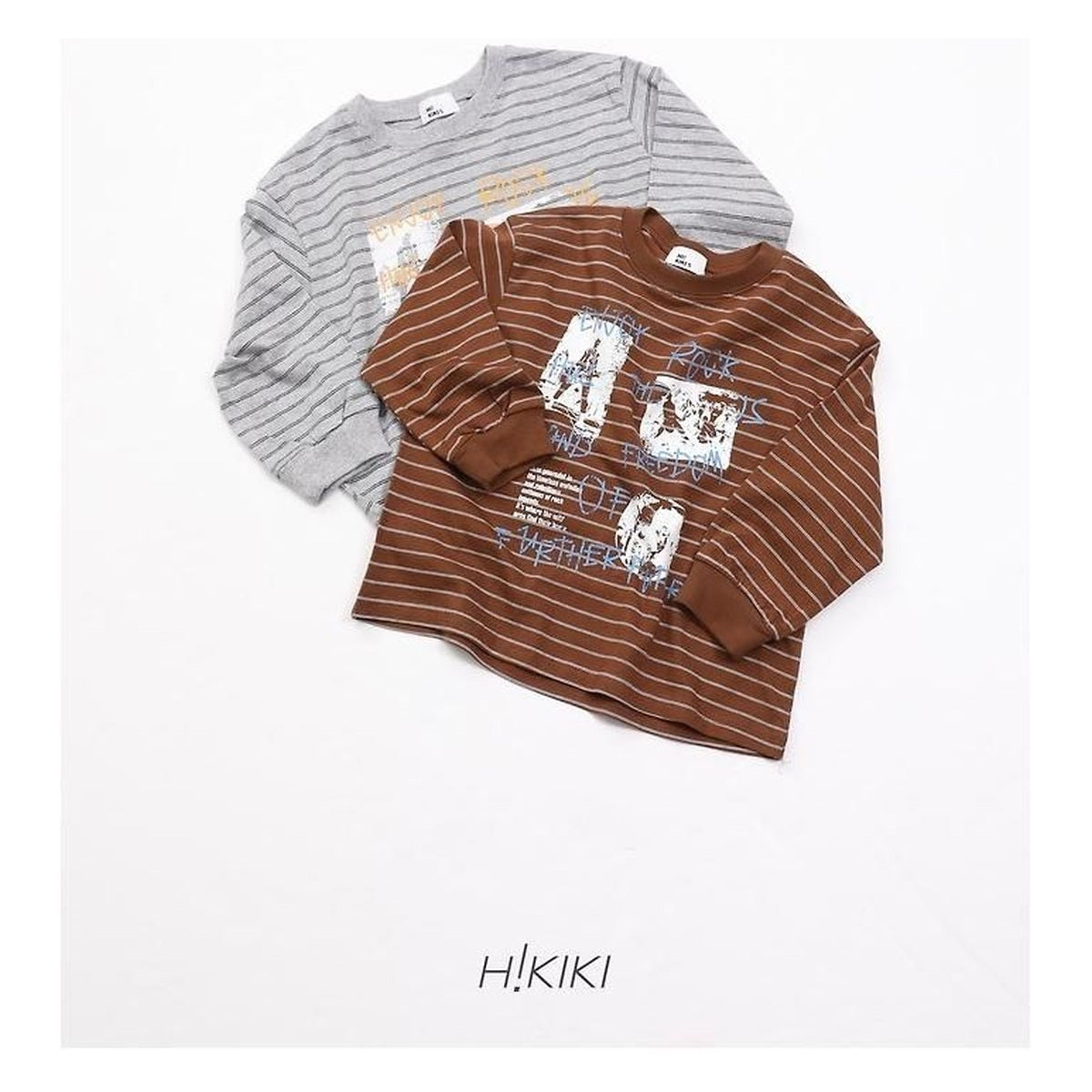 hikiki ロックストライプTシャツ