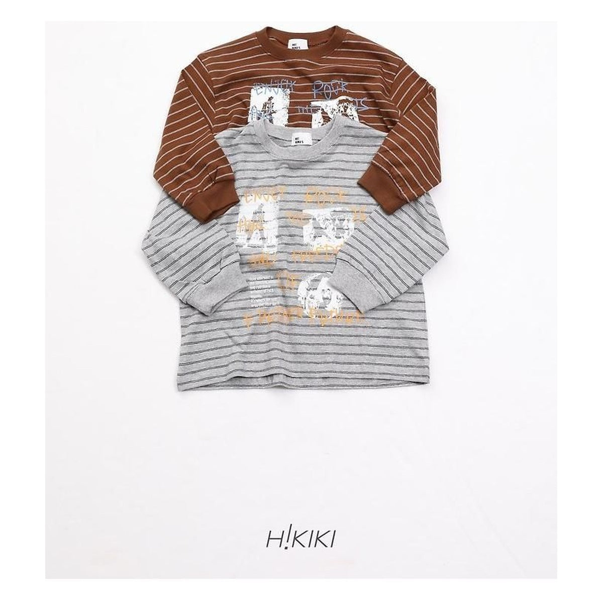 hikiki ロックストライプTシャツ
