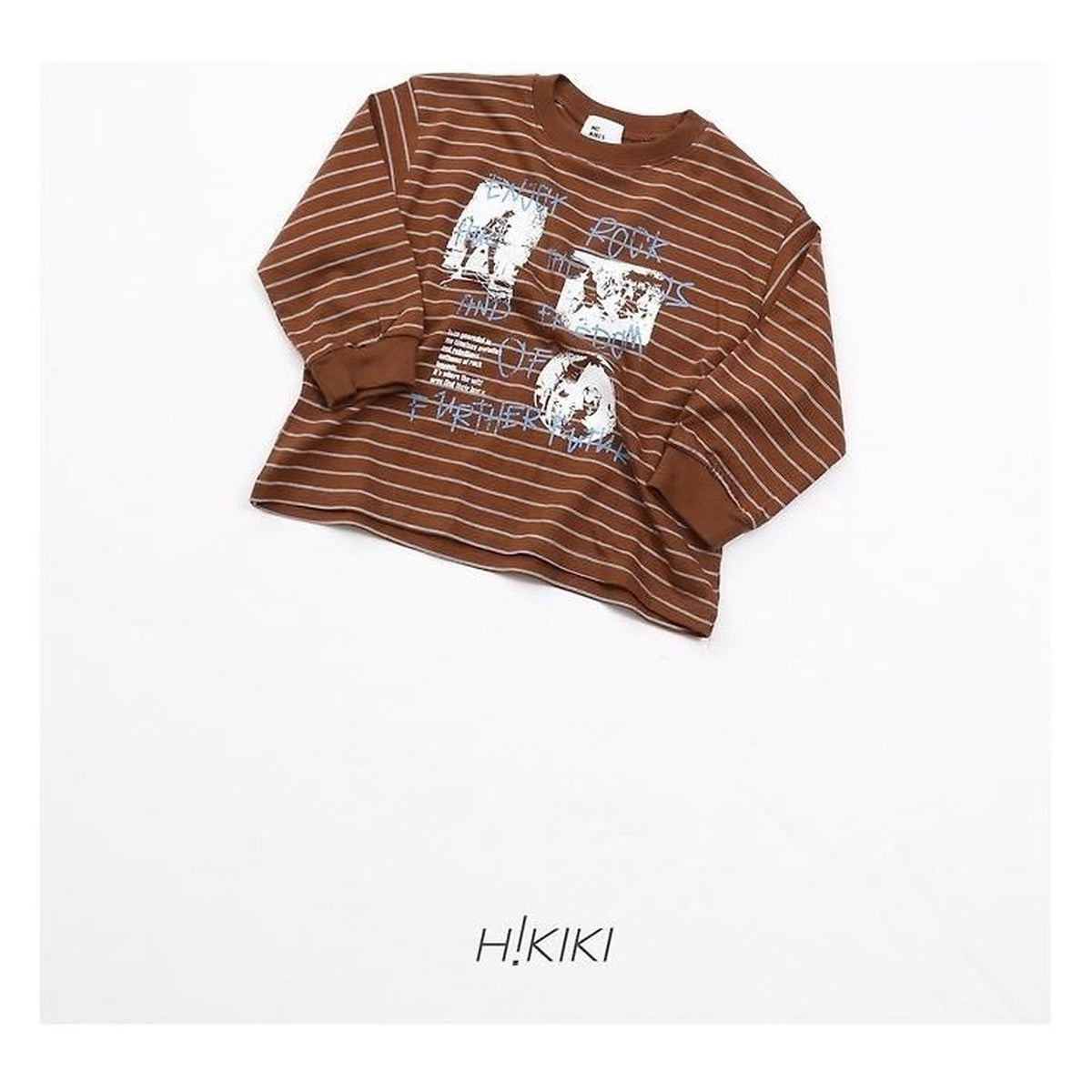 hikiki ロックストライプTシャツ