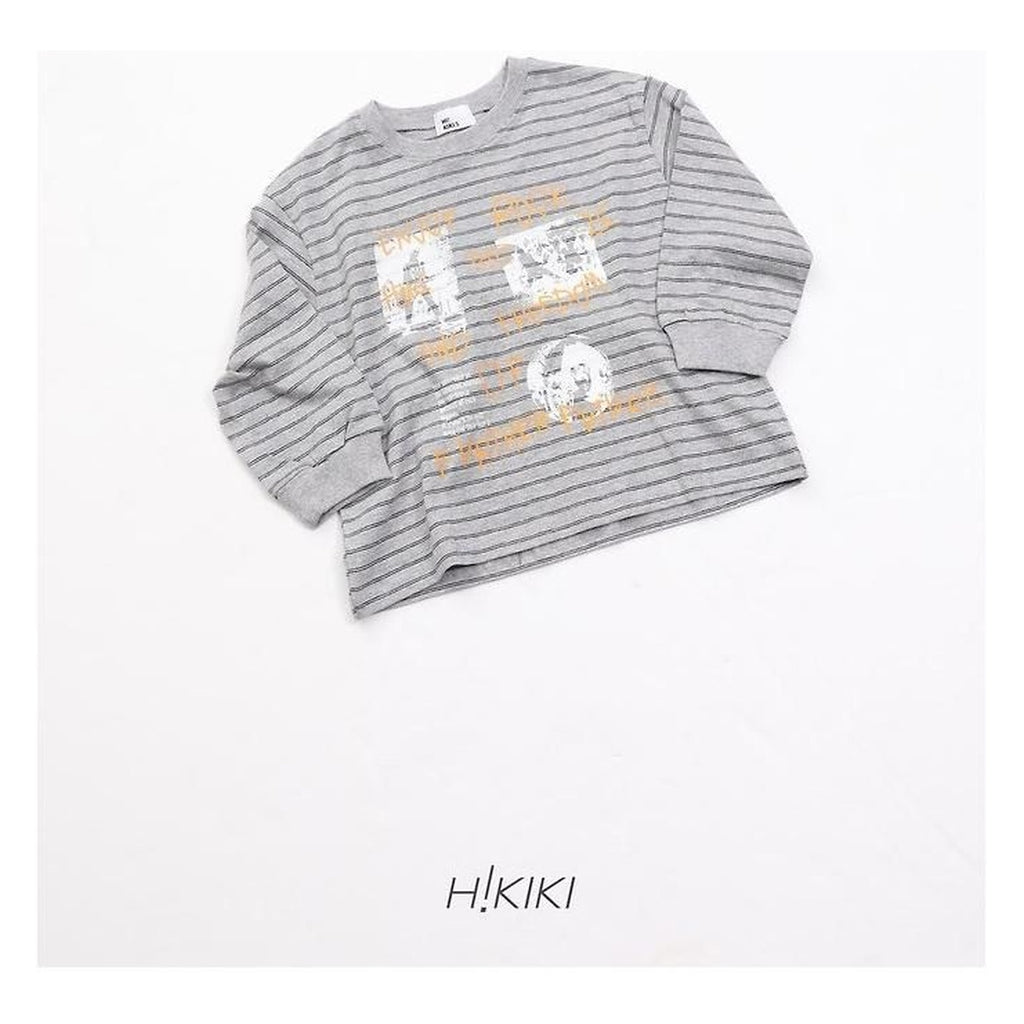 hikiki ロックストライプTシャツ