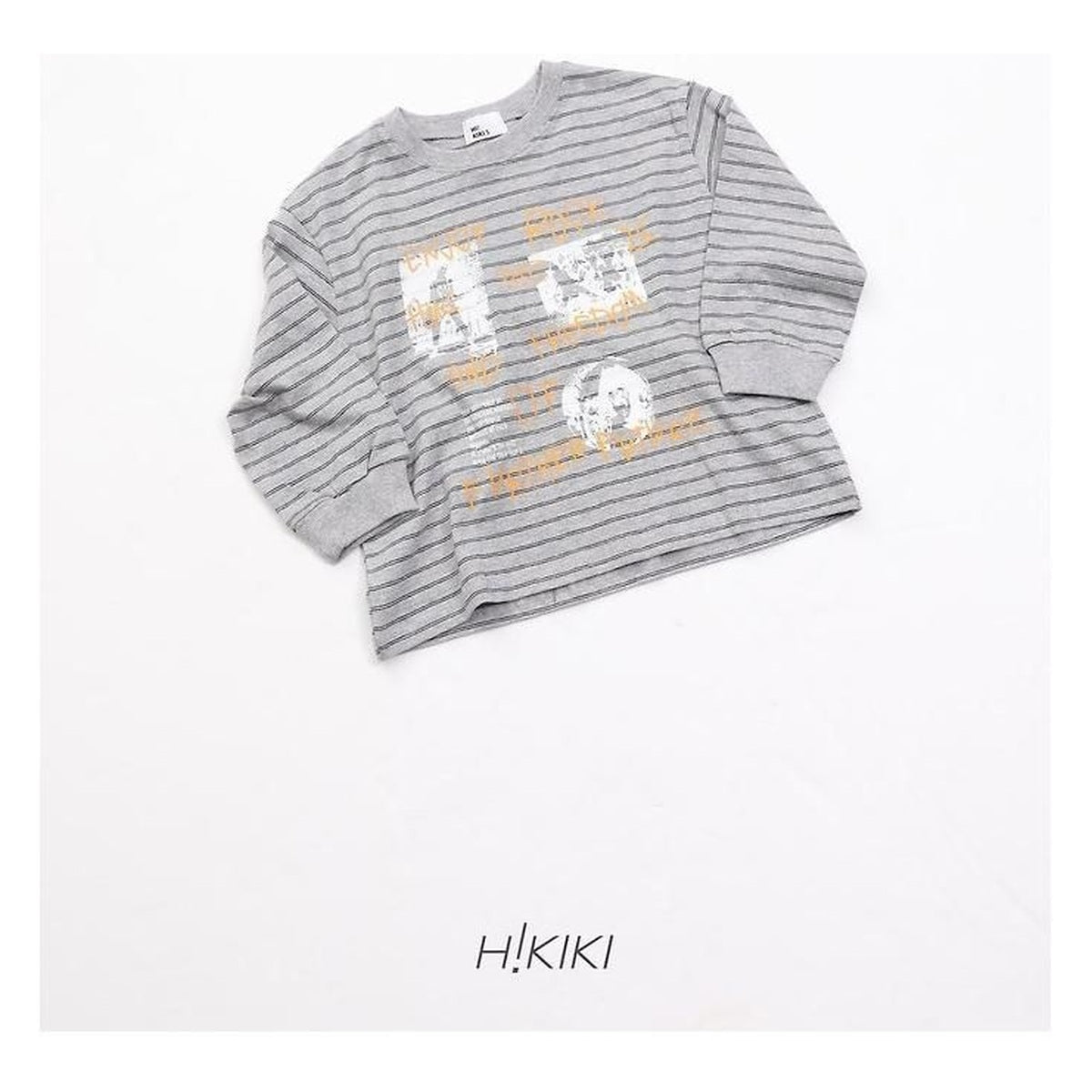 hikiki ロックストライプTシャツ