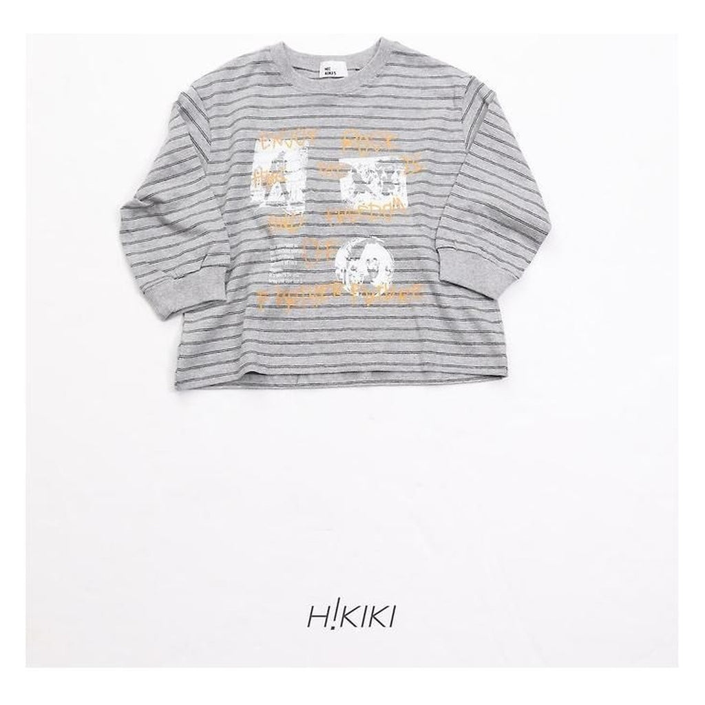 hikiki ロックストライプTシャツ