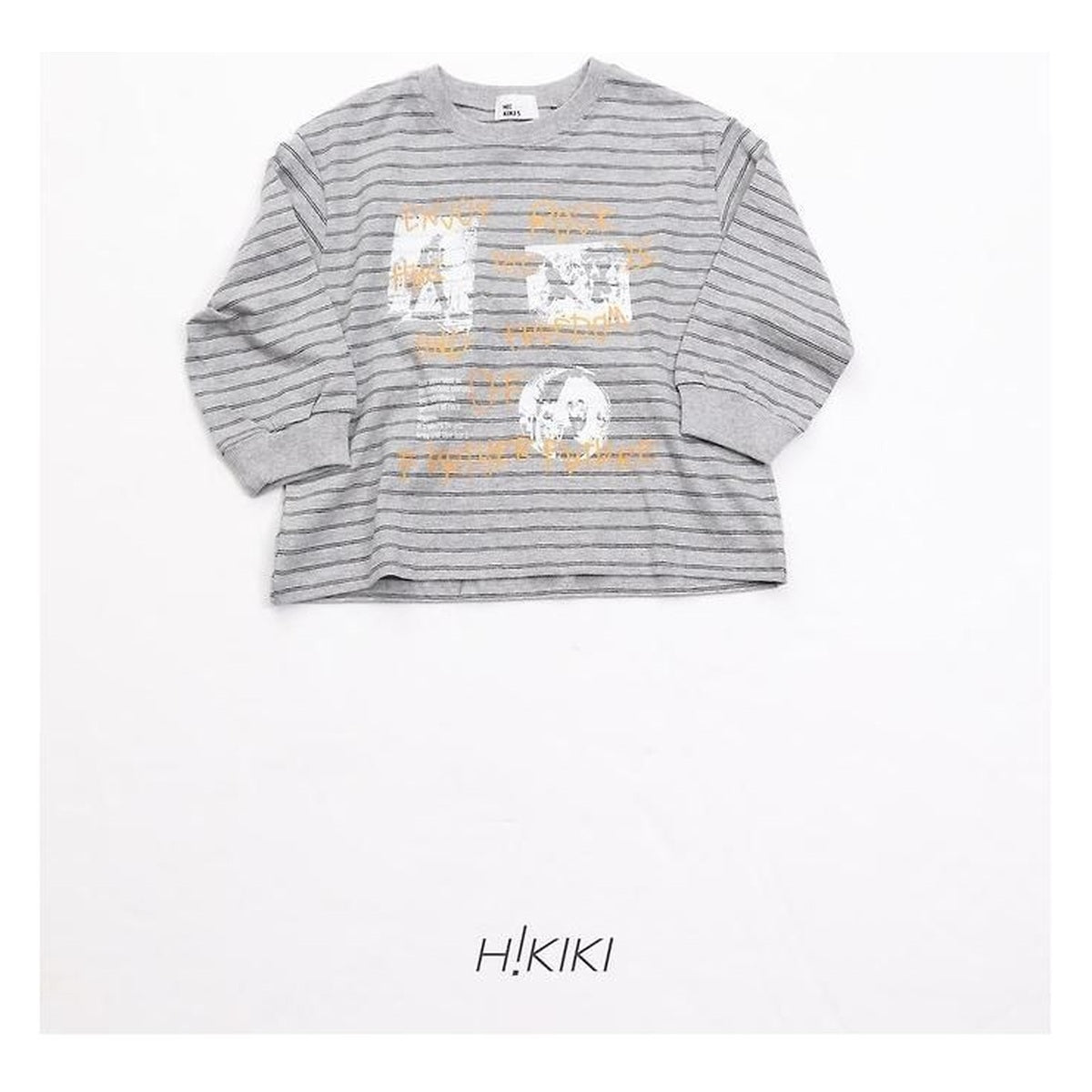 hikiki ロックストライプTシャツ