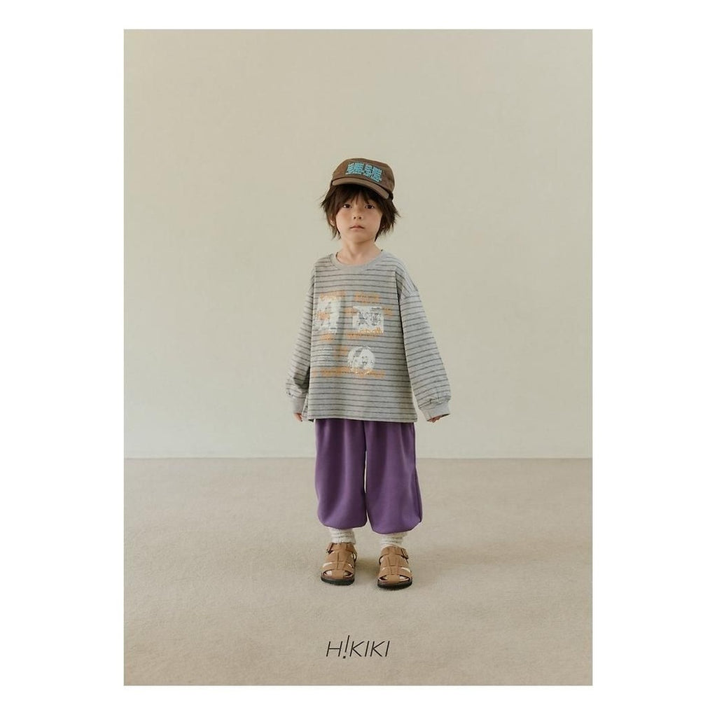 hikiki ロックストライプTシャツ