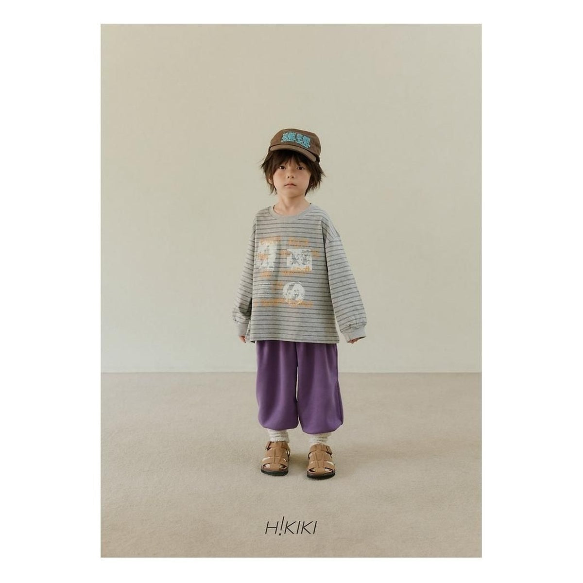 hikiki ロックストライプTシャツ
