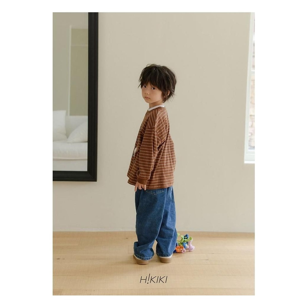 hikiki ロックストライプTシャツ