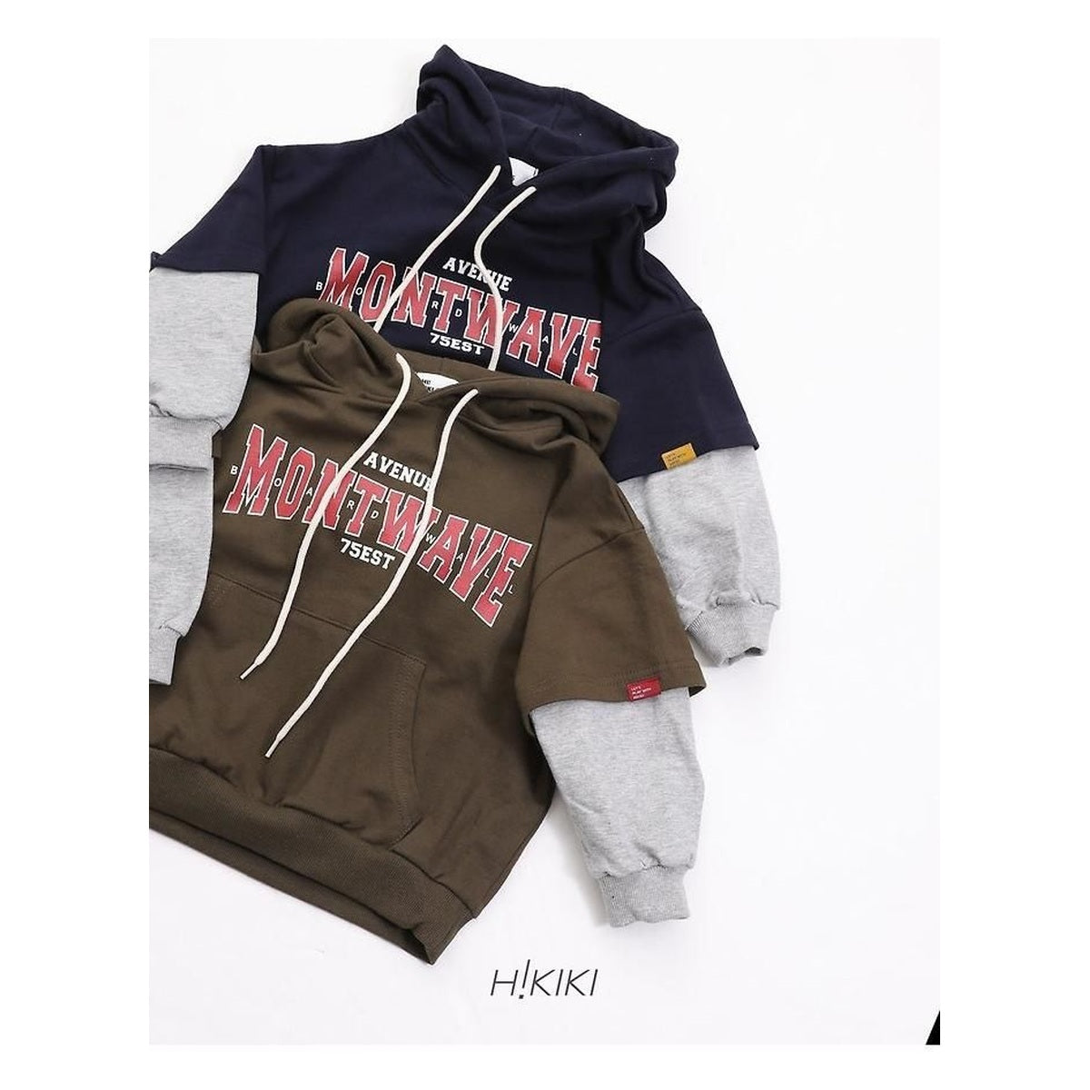 hikiki モント二重パーカー