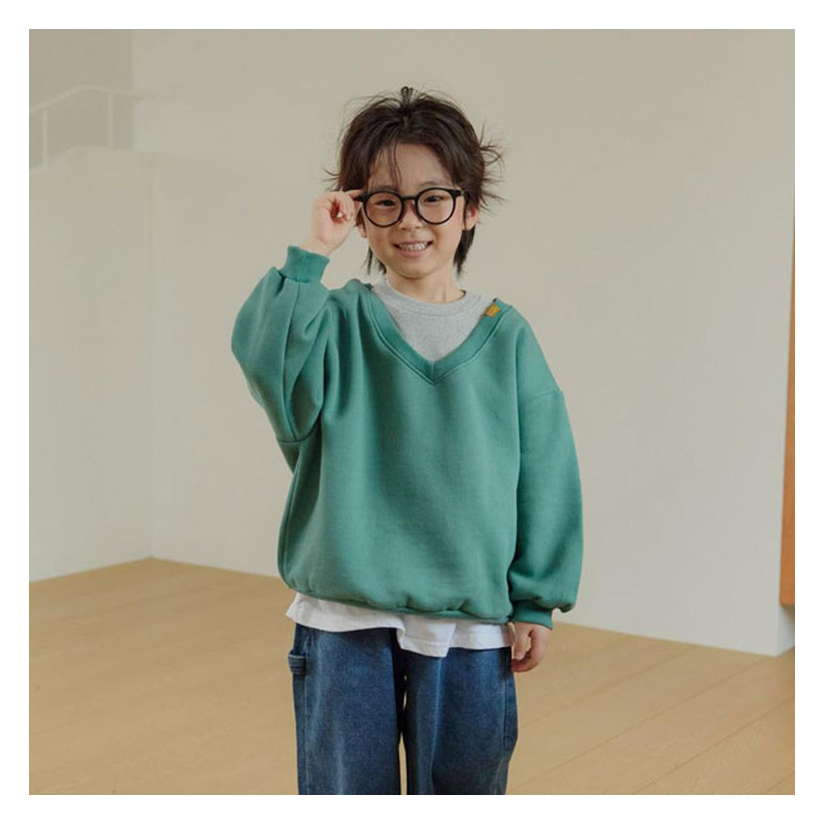 hikiki レイヤードスウェット