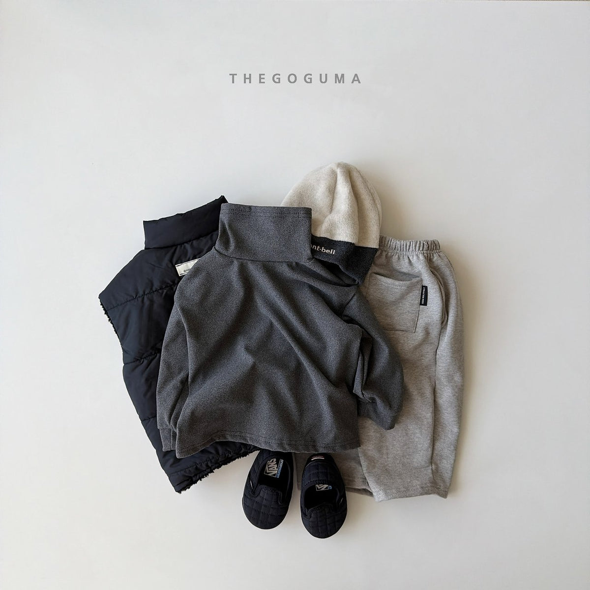 THE GOGUMA 無地ストレッチタートルネックTシャツ