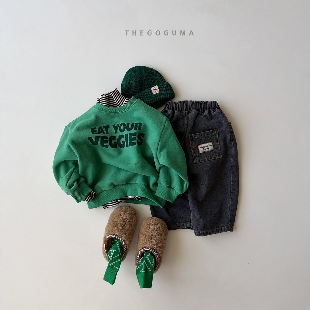 THE GOGUMA バレル裏起毛デニムパンツ