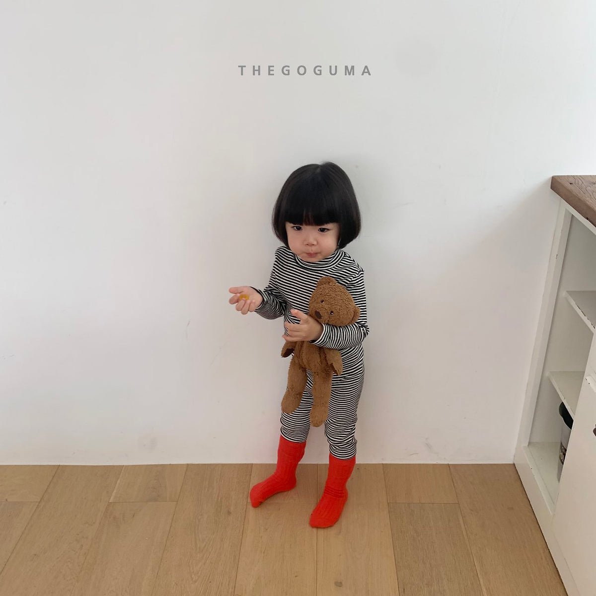 THE GOGUMA ふんわりボーダー&無地レギンス
