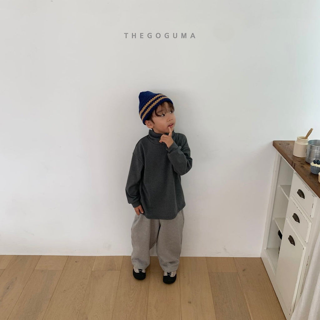 THE GOGUMA 無地ストレッチタートルネックTシャツ