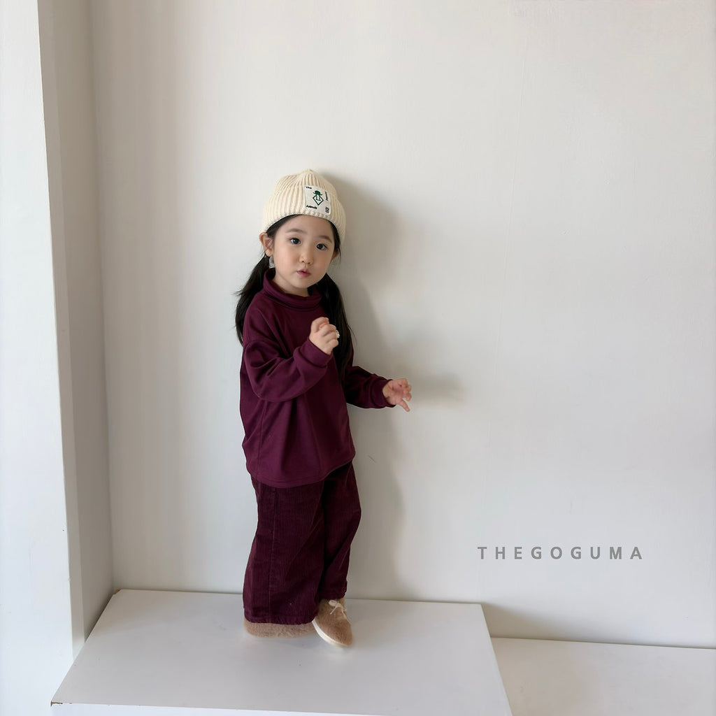 THE GOGUMA 無地ストレッチタートルネックTシャツ