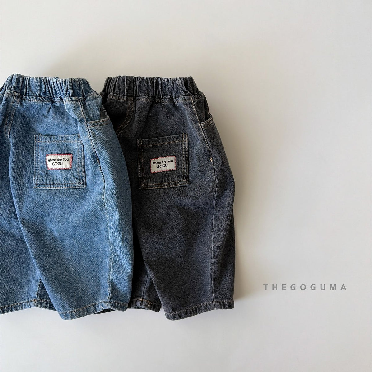 THE GOGUMA バレル裏起毛デニムパンツ