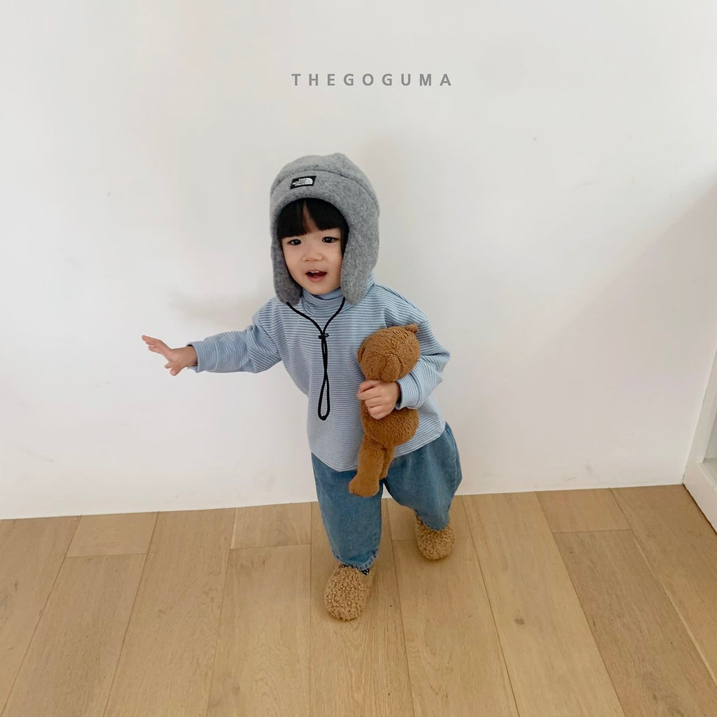 THE GOGUMA マルチボーダータートルネックTシャツ