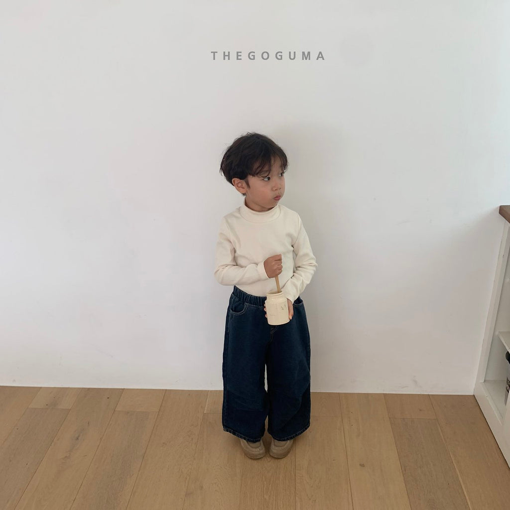 THE GOGUMA ふんわりボーダー&無地タートルネックTシャツ