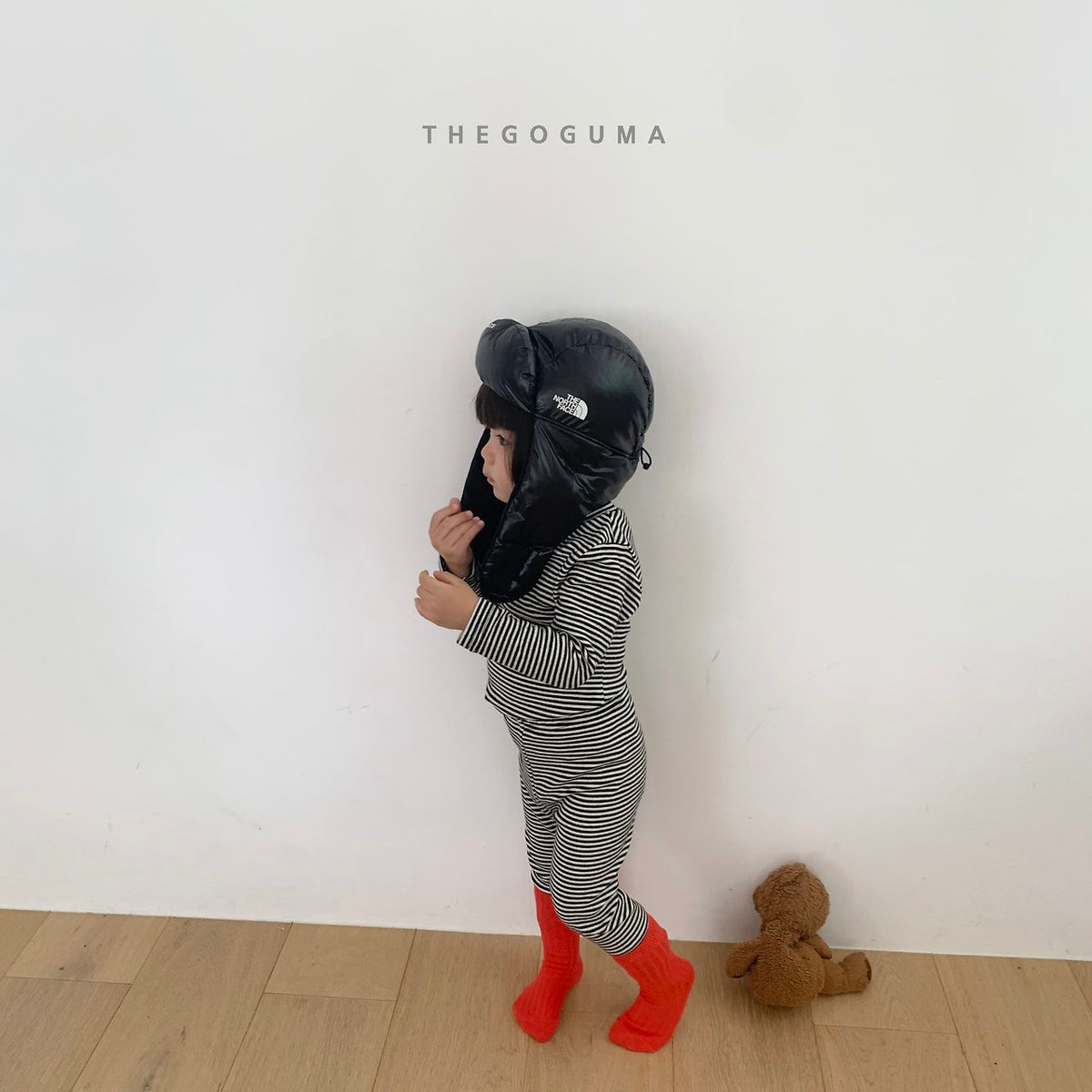 THE GOGUMA ふんわりボーダー&無地レギンス