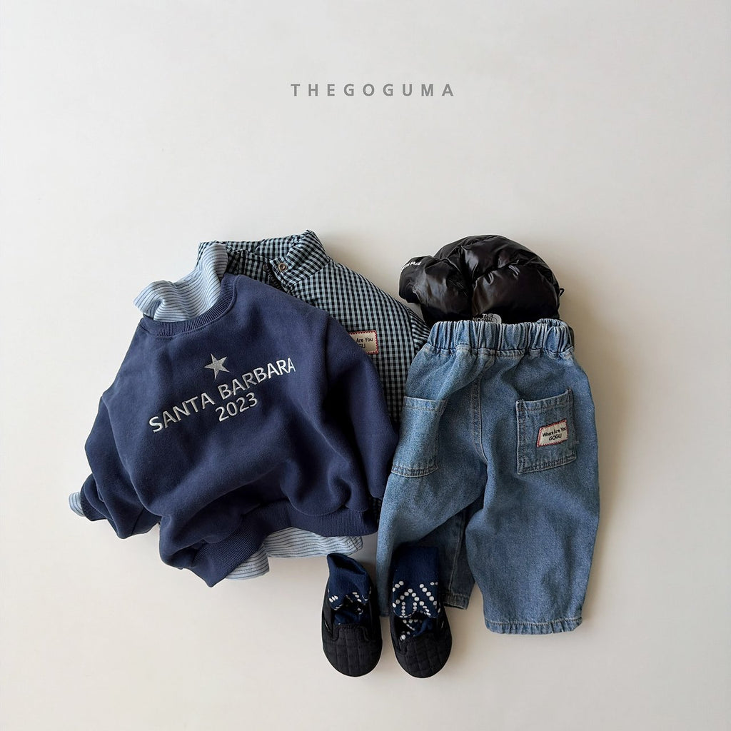 THE GOGUMA バーバラ刺繍トレーナー