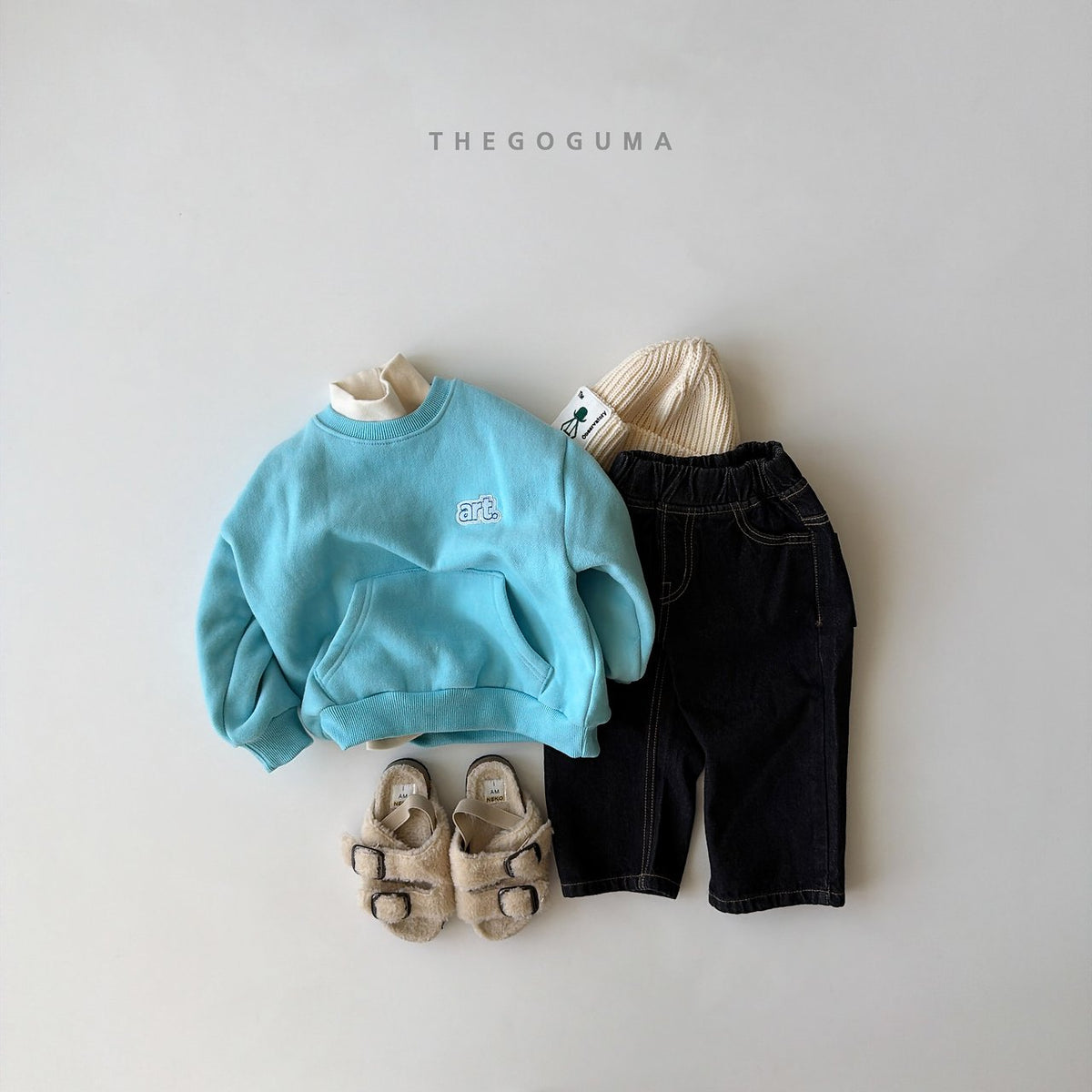 THE GOGUMA 裏起毛トクトクデニムパンツ