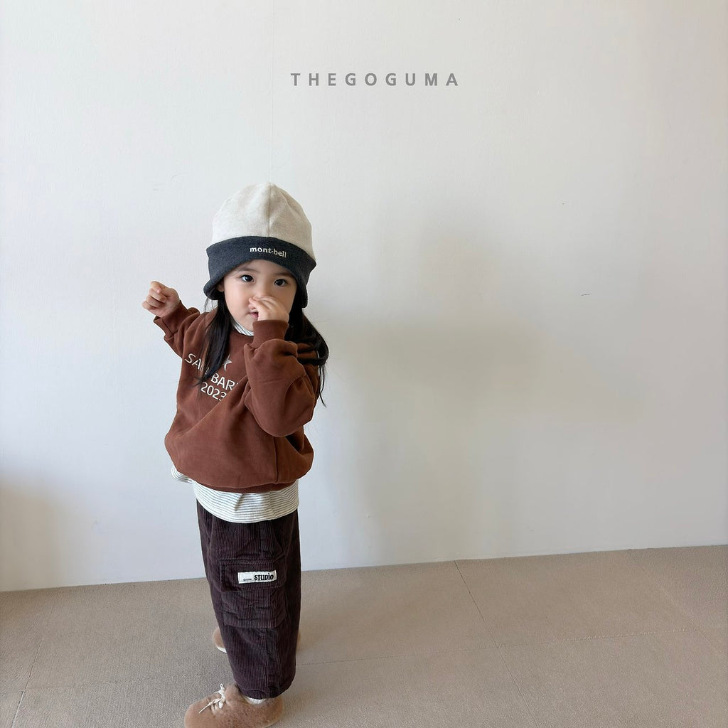 THE GOGUMA バーバラ刺繍トレーナー