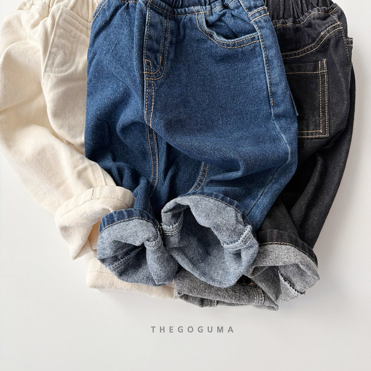 THE GOGUMA 裏起毛トクトクデニムパンツ