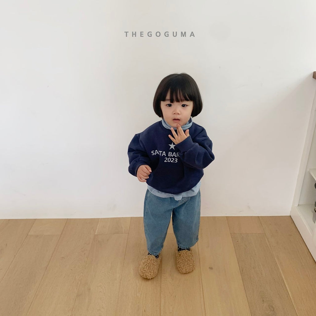 THE GOGUMA バレル裏起毛デニムパンツ