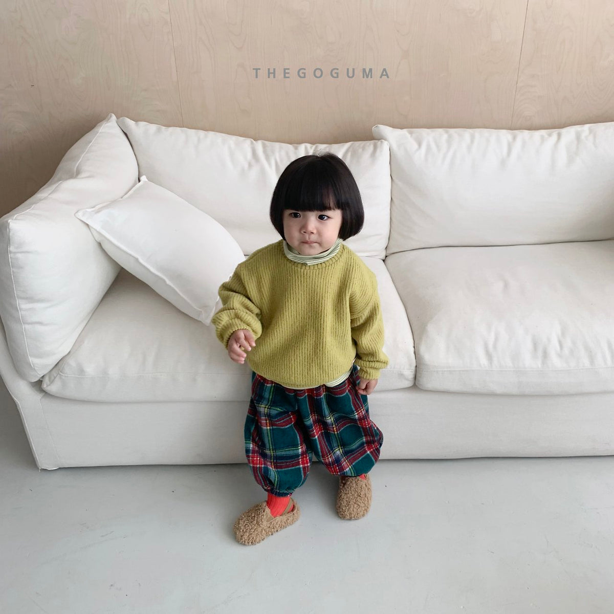 THE GOGUMA チェックバルーンジョガーパンツ