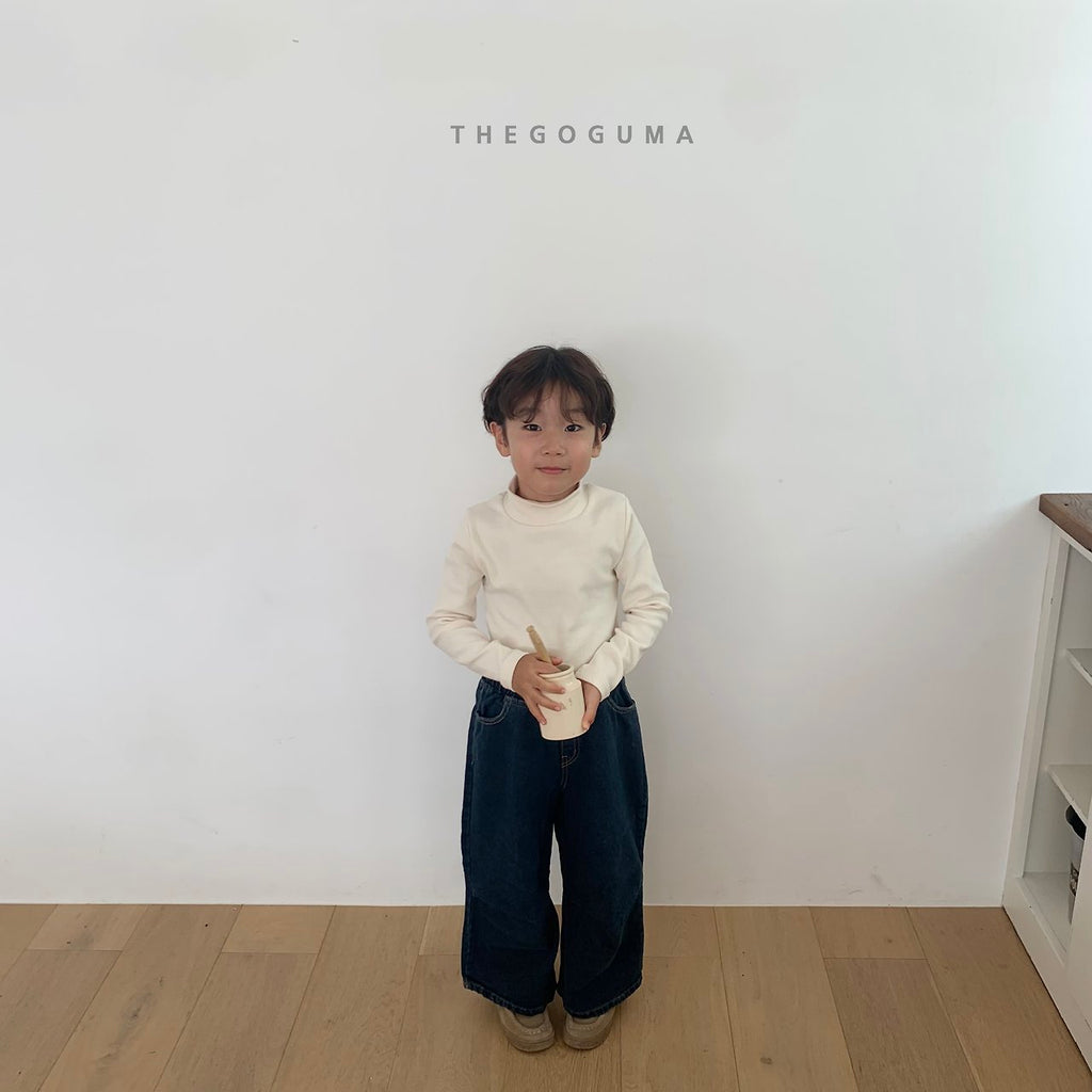 THE GOGUMA ふんわりボーダー&無地タートルネックTシャツ