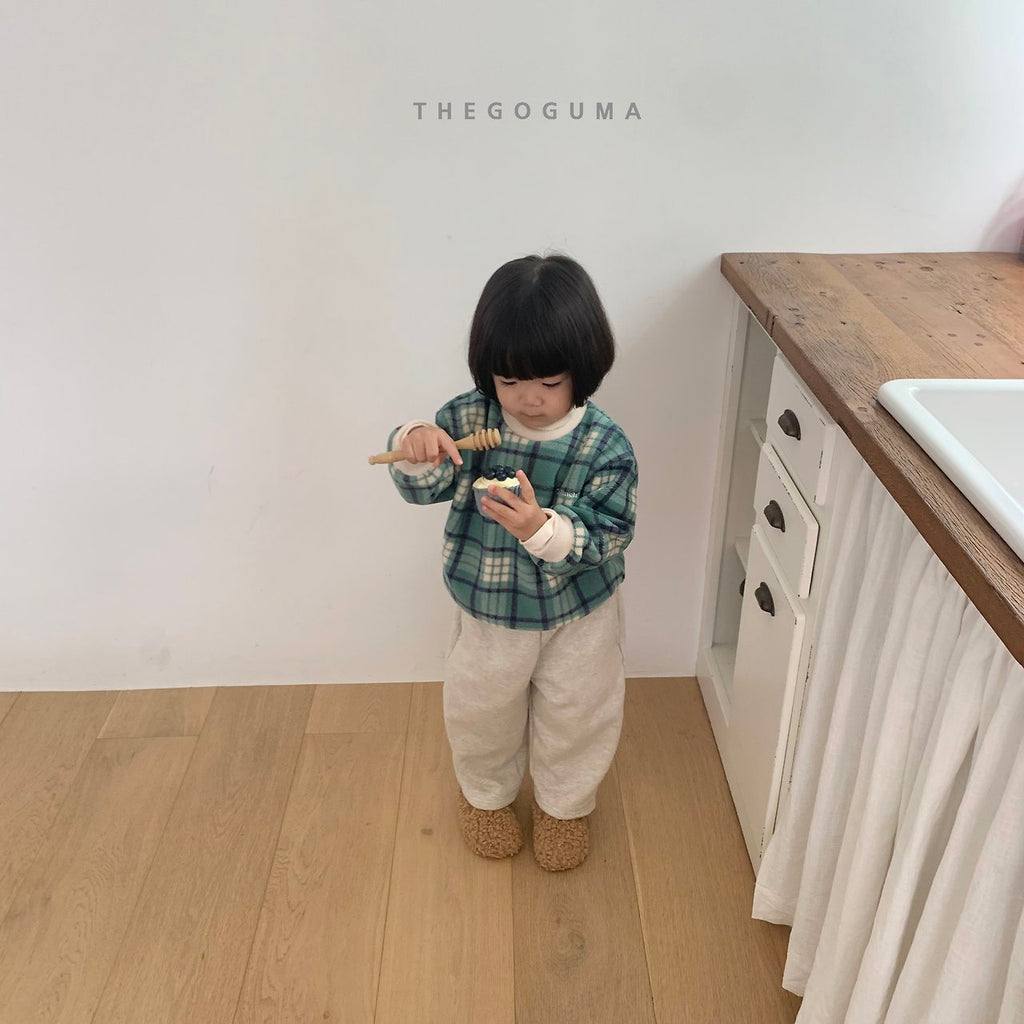 THE GOGUMA チェックポンポントレーナー