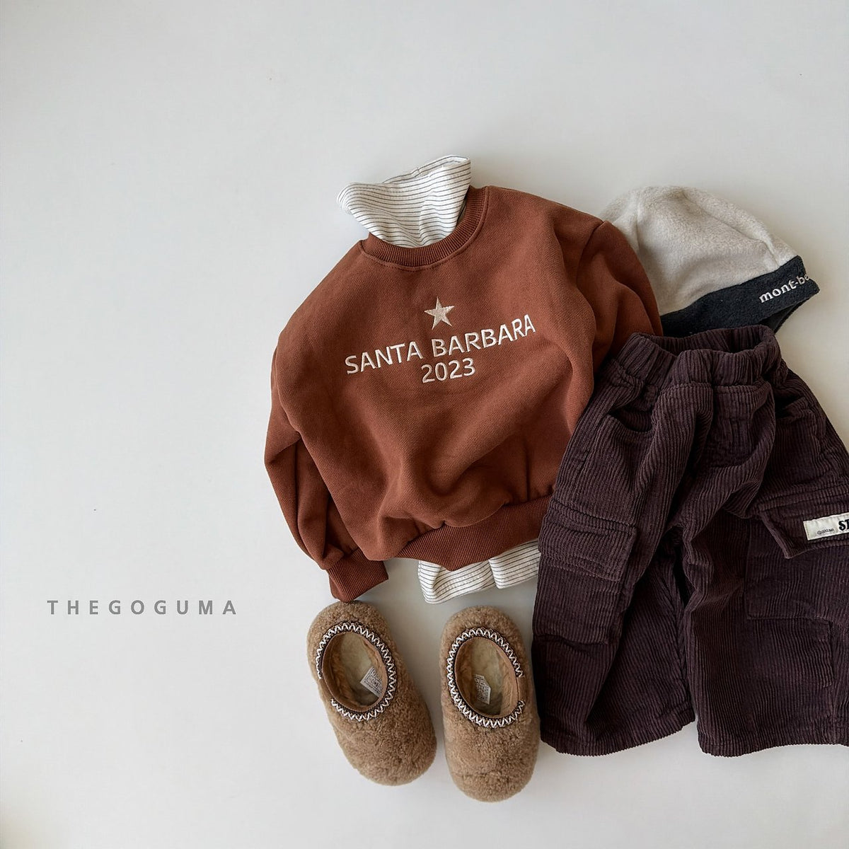 THE GOGUMA バーバラ刺繍トレーナー