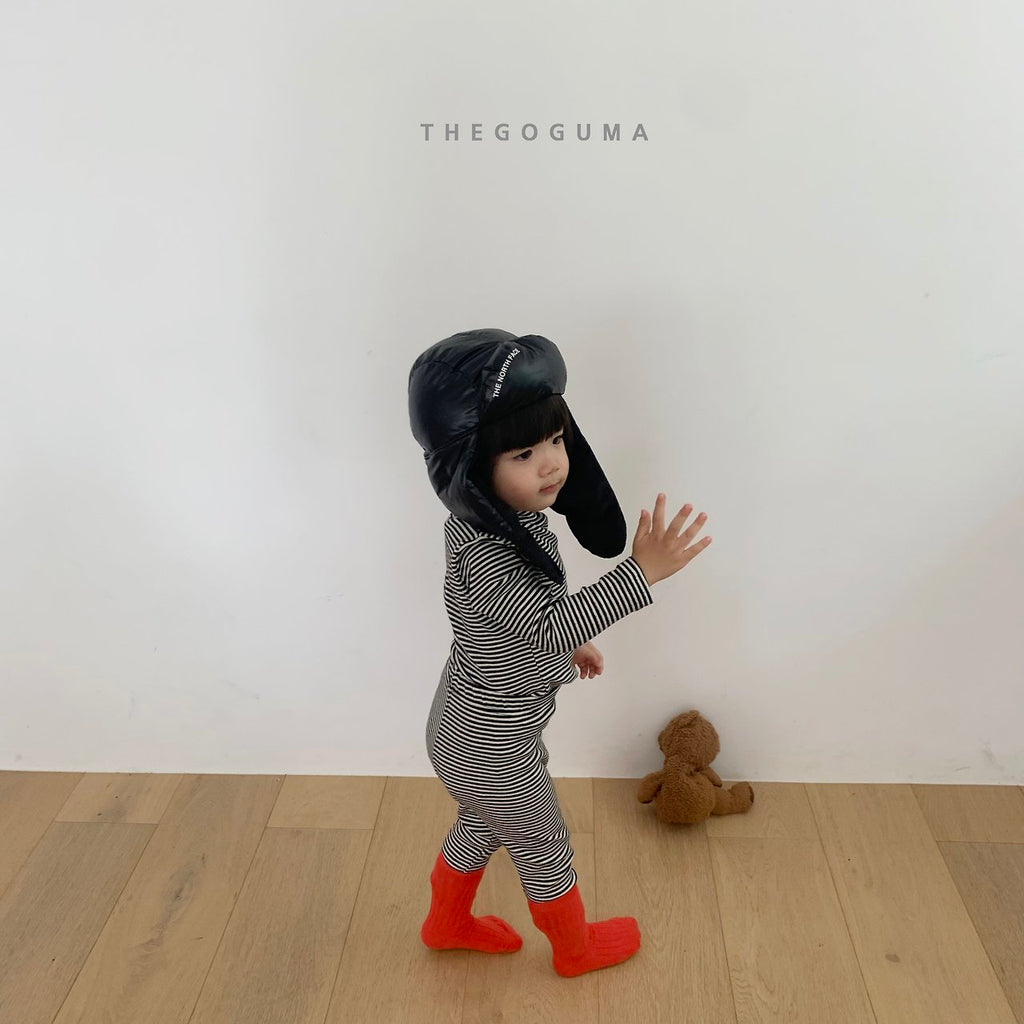 THE GOGUMA ふんわりボーダー&無地レギンス