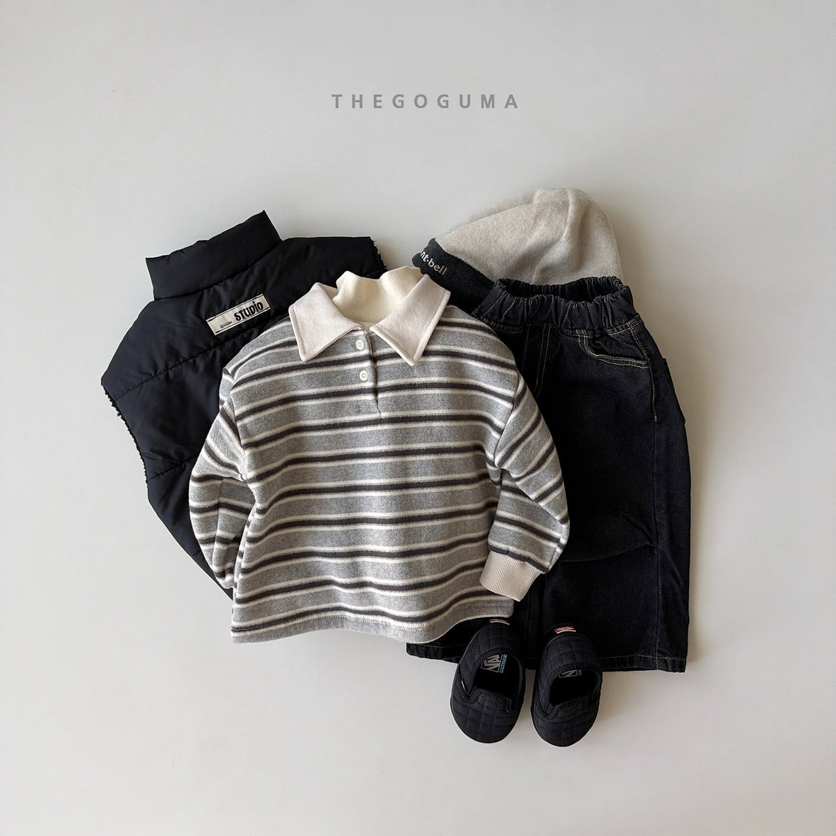 THE GOGUMA わたあめ裏起毛襟付きTシャツ