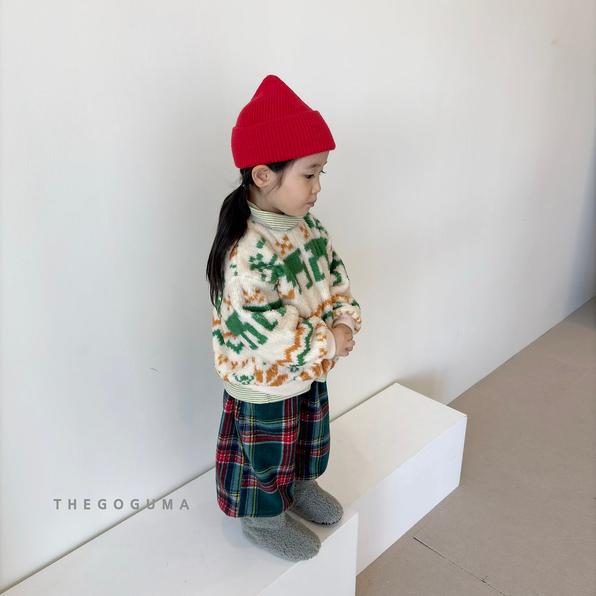 THE GOGUMA チェックバルーンジョガーパンツ