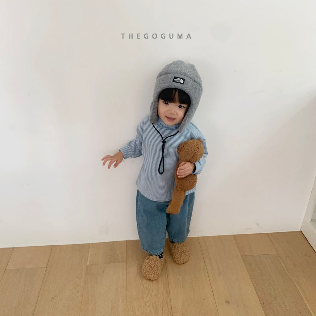 THE GOGUMA マルチボーダータートルネックTシャツ